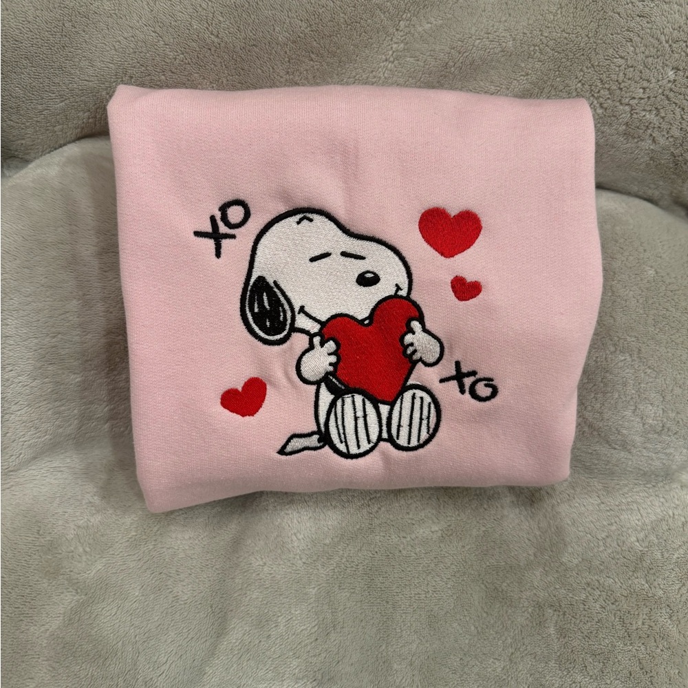 Snoopy Embroidered Sweatshirt